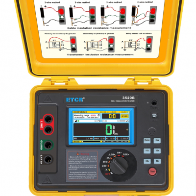 Xtester-ETCR3520B-10KV/20TΩ/7mA High voltage Insulation Resistance Tester,megger,megaohmmeter