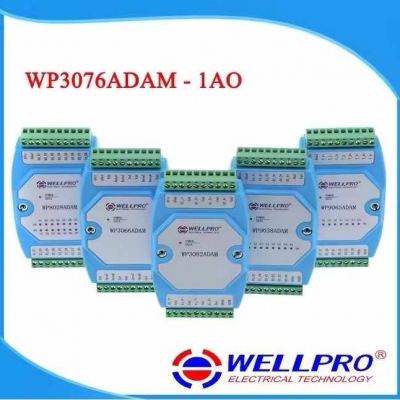 Musktool- WP3076ADAM WELLPRO RS485 MODBUS RTU Communications 0-20MA / 4-20MA Analog Output Module