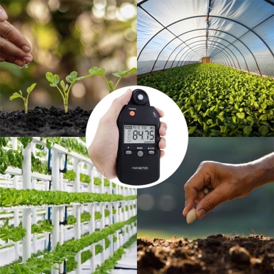 musktool-PAR355 Portable luminous flux meter, photosynthesis radiometer, PPFD photometric intensity spectrometer, illuminance meter, PAR meter