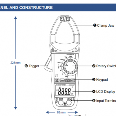 Musktool-311A AUTO RANGE AC CURRENT CLAMP METER